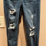 American Eagle  Super Stretch Super High Rise Jeggings Size 0 Regular Distressed Photo 2