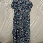 See By Chloe  Multicolor Blue Floral Drawstring Waist Dress Size 38 EU Photo 4