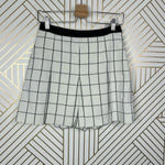 Proenza Schouler Ivory Windowpane Check Skort Skirted Shorts Size 4 Photo 1