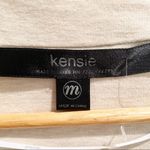 Kensie NEW Snap Front Lightweight Cardigan Jacket Oatmeal Asymmetric Hem M Photo 3