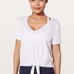 Lululemon White Knot Gonna Fly T Shirt Photo 0