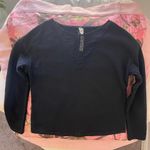 Alo Yoga black fishnet cut out long sleeve crewneck Photo 3