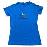 Teddy The Dog Bone Of Contention Classic Tee Shirt Womens Medium blue Photo 0