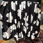 Karin Stevens VTG 100% Rayon Black and White Floral Midi Dress size 8 Photo 6