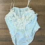 Vintage 70s Light Blue Tosca Teddy Lingerie Top Photo 0