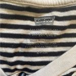 Levi's Black and White Striped Perfect Crew Tshirt Photo 3