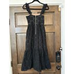 CROSBY by Mollie Burch  Lace Patterened Black Midi Dress Size XS Photo 7
