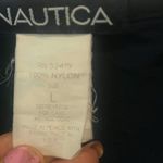 Nautica Vintage Navy Blue and Red Swim Board Shorts Women’s Size L Photo 6