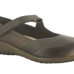 Naot Brown Croc Leather Luga Mary Jane Slip On Flats Photo 0