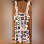 Lovers + Friends  Faye Open Crochet Mini‎ Dress in White Multi Size Small Photo 11