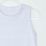 Lululemon White Athletic Tank Top Cropped Breathable Mesh Womens Size 4 Gym Photo 1