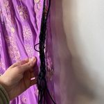 Free People  Sunset Kisses Embroidered‎ Lilac Sheer Tunic Top women’s medium Photo 4