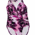 Calvin Klein Women's Side-Pleated Halter One-Piece Photo 0