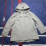 Calvin Klein Performance heather grey fleece lined waterproof coat w/ hood Gray Size L Photo 0