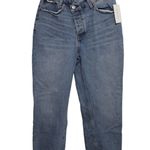 Abercrombie & Fitch  Curve Love The Dad High Rise Blue Light Wash Jeans Size 26 2 Photo 0