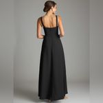Azazie  Debra Black Chiffon Sleeveless Bridesmaid Maxi Dress A14 Photo 3