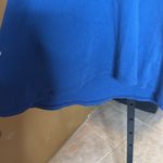 Soft Surroundings  Navy Blue Sweatshirt Dress w/ Lace & Rayon detail Size Medium Photo 3