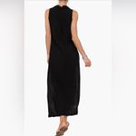 Everyday Ritual Vivienne Sleeveless Cotton Gauze Dress Top NEW Black Photo 4