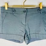 New Mix Women’s Gray Casual Shorts with Button Details Size Medium Minimalist Photo 2
