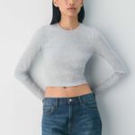 Aritzia TNA HomeStretch™ Rib Crew Waist Longsleeve Photo 0