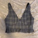 Grey plaid two piece outfit Gray Photo 1