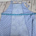 Francesca's Blue Rain Tank Cross Back Light Blue‎ Patterned Swing Dress L Size L Photo 5