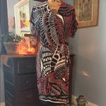 Cato  Modern Tribe in Bossa Nova Multicolor Geometric Print Wrap Dress NWT Photo 8