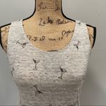 Cynthia Rowley Cynthia Rowley Linen Martini Tank Top Shirt XS alcohol vacation travel tropical Photo 2