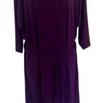 The Limited   like new purple long sleeved dress with belt. Size large Photo 0