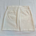 J.Crew Women’s White Denim Frayed Hem Mini Jean Skirt Size 28 | 6 EUC! Photo 9