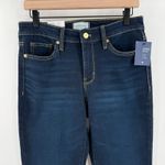 Crown & Ivy  Jeans SZ 4 Jaden Wash High Rise Flare Gold Hem Denim NWT Cotton Photo 4