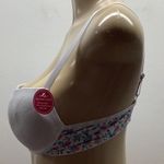 Massam Size Medium White Floral Print Padded Underwire Bra. Made in Brazil. New. Photo 2