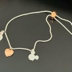 Disney Unwritten Crystal Mickey & Minnie Mouse Rose-gold plated Hearts Bracelet Photo 0