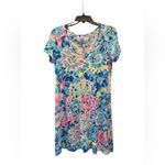 Lilly Pulitzer Tideline Dress Sparkling Blue Hey Bay Bay Size Medium Photo 3
