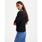 J.Crew Madewell Puff Sleeve Tee Shirt Cotton Top Relaxed Minimalist Jet Black XXS NWT Photo 3