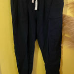 Roxy  Black Joggers with White Drawstring Photo 0