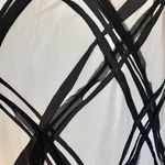 White House | Black Market Dress Black White Printed Strapless Fold Silk Mini 10 Photo 9