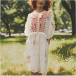 Johnny Was heavily embroidered Elizabetta baby doll dress NWT (oversized) RARE Photo 3