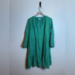 VELVET BY GRAHAM & SPENCER Aurora Linen Minidress Green Size L Photo 2