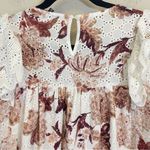 En Saison White Floral Lace Ruffle Long Sleeve Blouse Size Small‎ Photo 10