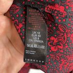 Topshop Red & Black High Neck Tiered Puffy Long Sleeve Short Babydoll Dress Photo 11