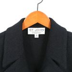 St. John Lace Trim Lace-down Back Long Buttoned Santana Knit Jacket 12 Photo 4