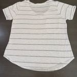 Mote Womens XL Striped V Neck Pocket T Photo 2