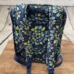 Vera Bradley Floral Quilted Blue Backpack Photo 2