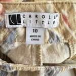 carole little Linen Wide Leg Straight Pants Boho Festival Retro Earthy Size 10 Photo 4