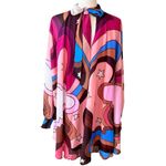 Aura Purely Reminiscing Berry Multi Print Dress Photo 11