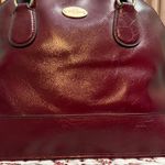 Coach  Burgundy Leather Satchel Photo 3