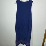 Vintage Napa Valley‎ Dress Embroidered Bottom Blue Size M Photo 4