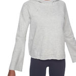 Athleta Womens French Terry Pique Athletic Hoodie Light Grey Sz XS Workout Gym Photo 0