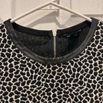 Club Monaco Leopard Print Pullover Top Women's Size Large Mixed Media Neck Photo 2